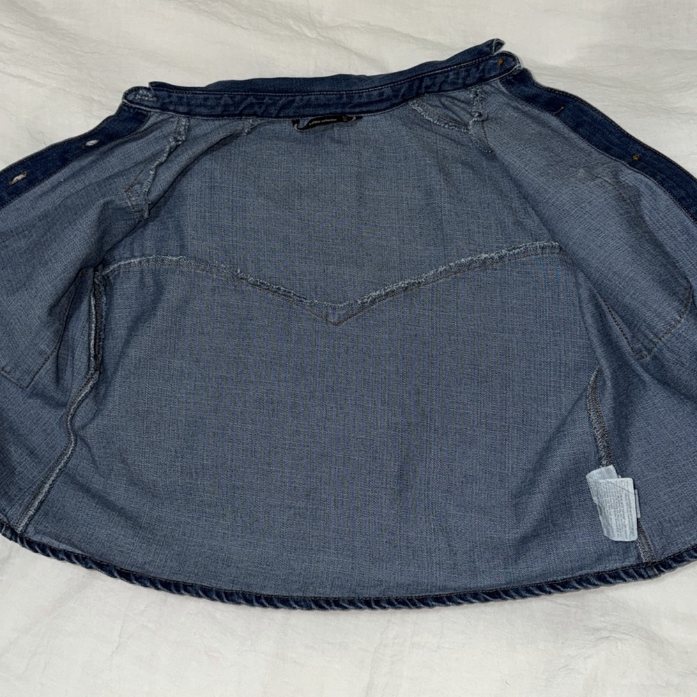 Zara denim shacket with faux pearl buttons - Picture 7 of 7